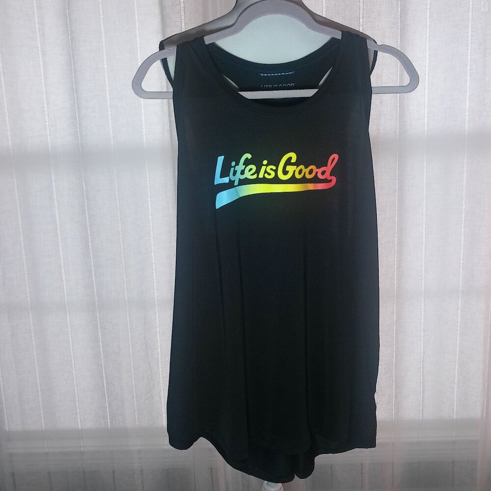 LIFE IS GOOD Powered by Optimism Black Tank XXL